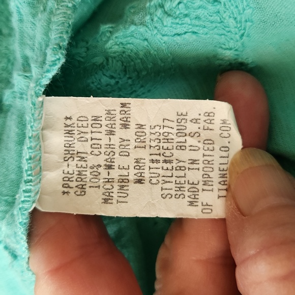 Tianello Linen 'Shelby' Blouse sz S - Picture 10 of 13